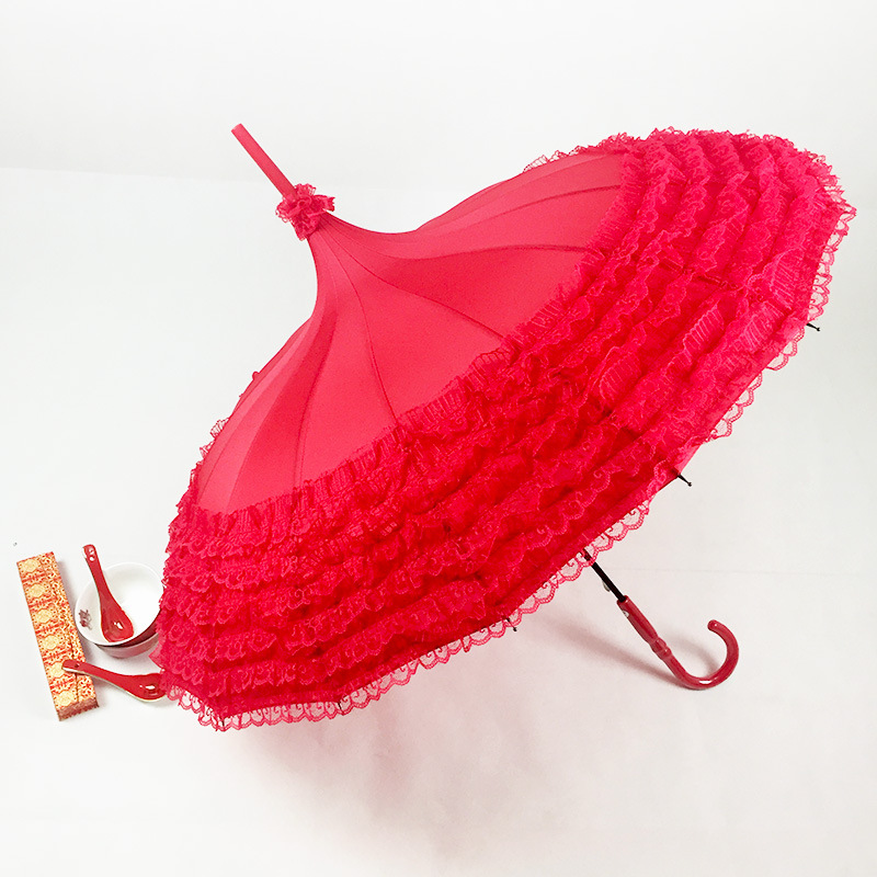 Women&#039;s Wedding Wedding Umbrella Bridesmaid Umbrella Vintage Wedding Long Handle Umbrella Women Wedding Umbrella
