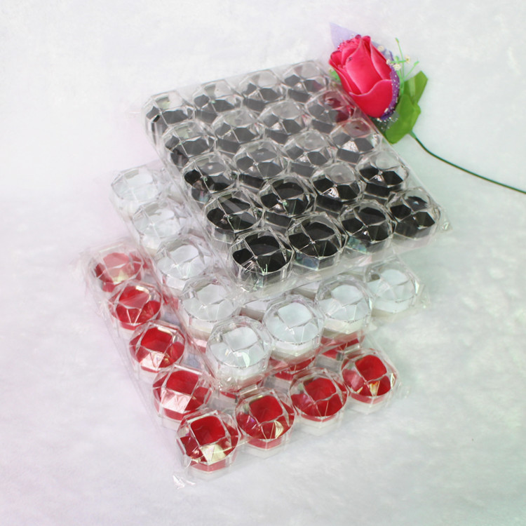 Qiyun transparent crystal box acrylic small octagonal ring box jewelry box manufacturers wholesale