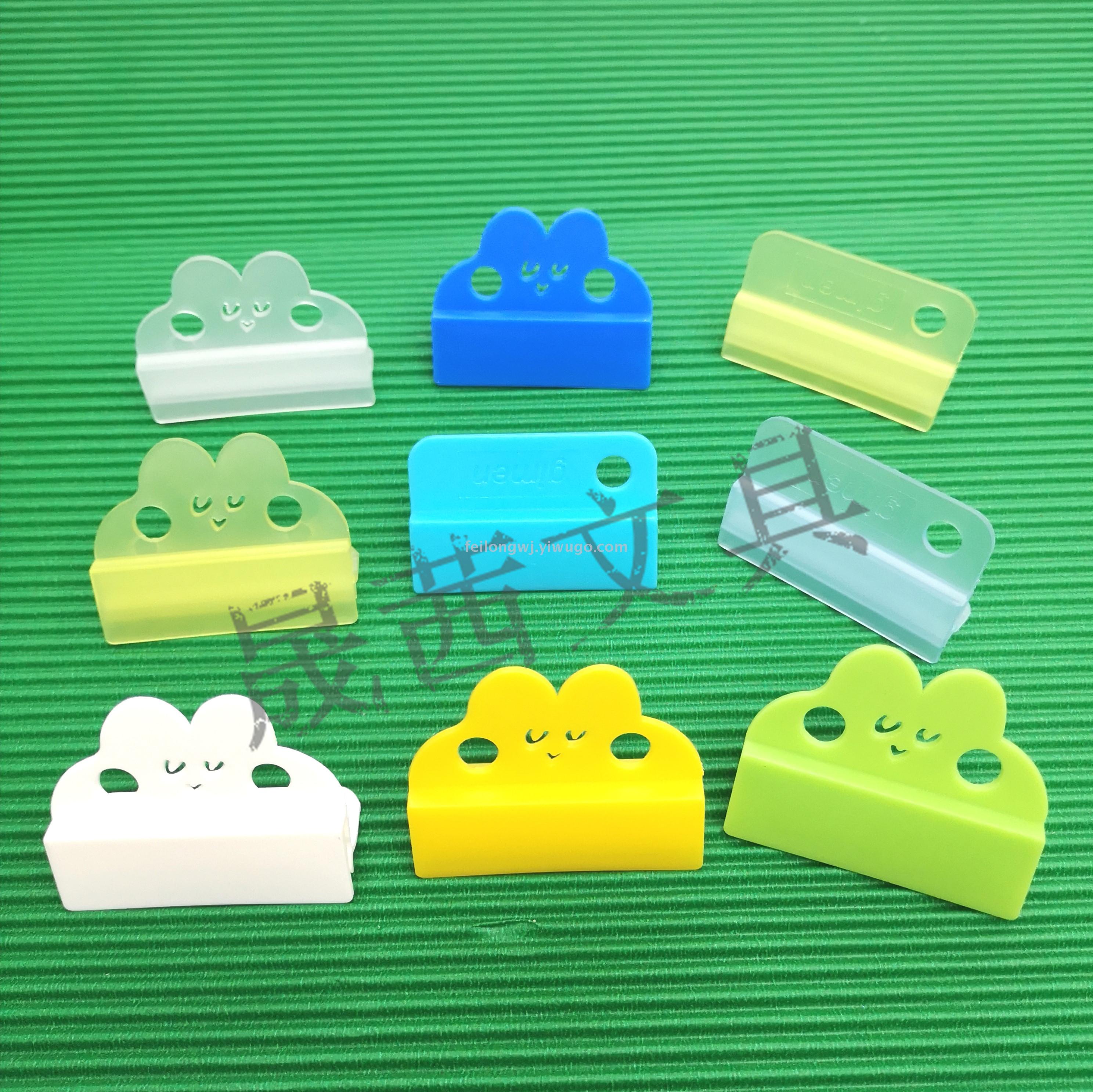 Cross-border creative girl cartoon plastic clip binding clip desktop bill folder hand account DIY bookmark folder