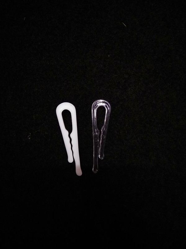 1.5 Inch 2 Inch Hidden Undergarment Clip Underwear Laminated Entrained Tooth Clamp Clamps Clothes' Packaging Clip Toothed Plastic Clip