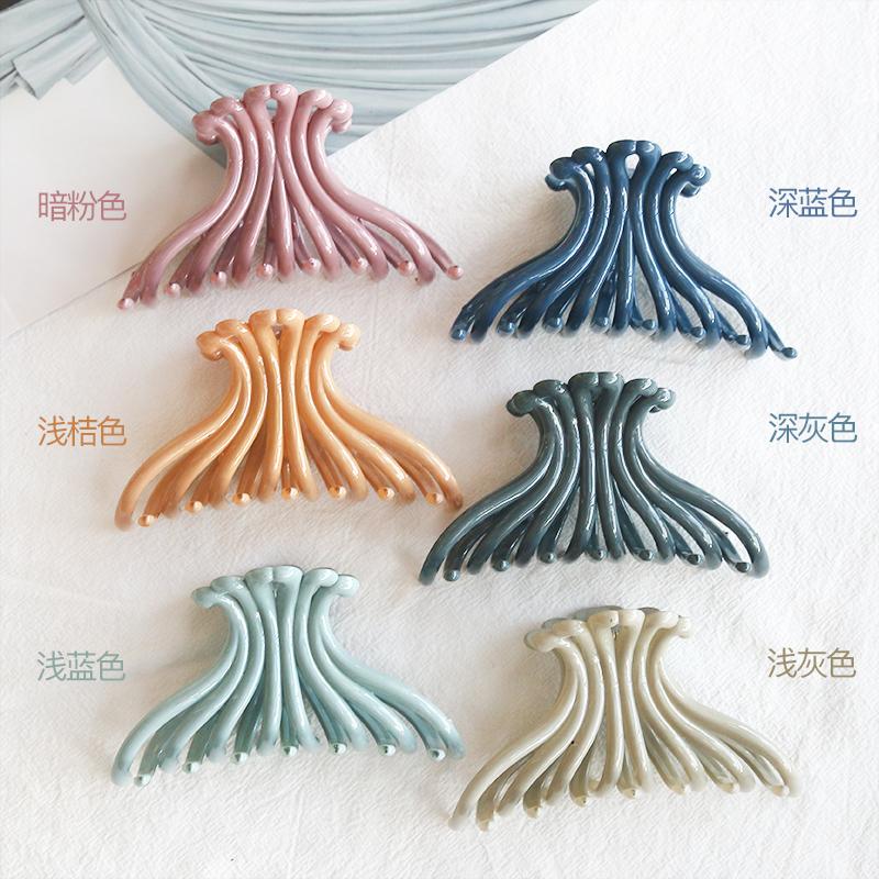 Large Japanese and Korean Plastic clip Classic hair clip bottom clip Women&#039;s Dish hair manufacturers direct shower clip Accessories wholesale