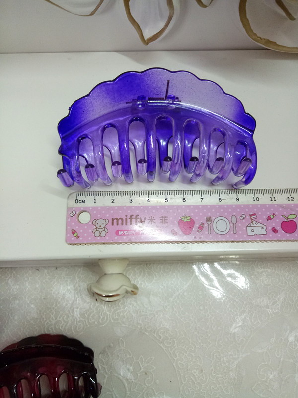 Bath Big Hair Claws Drop-Resistant Plastic Updo Practical Barrettes Simple Ponytail Clip Headdress Face Washing Plastic Clip