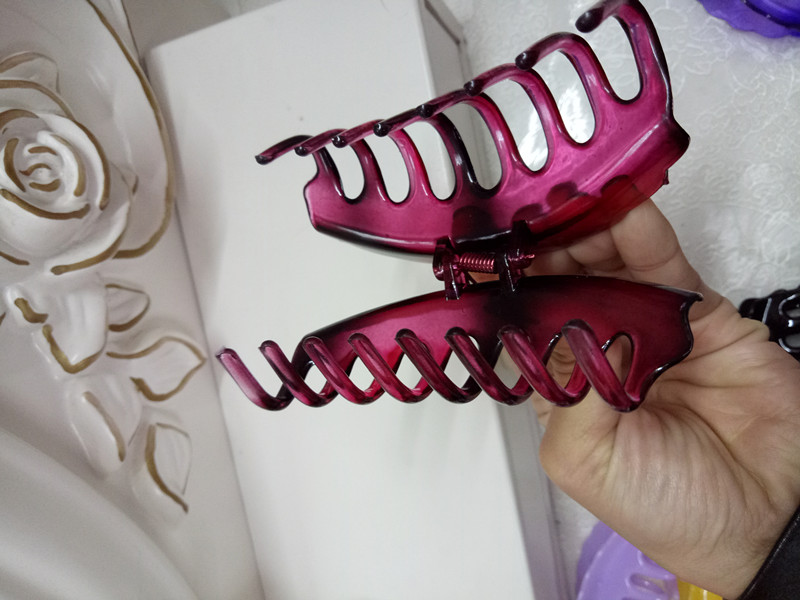 Bath Big Hair Claws Drop-Resistant Plastic Updo Practical Barrettes Simple Ponytail Clip Headdress Face Washing Plastic Clip