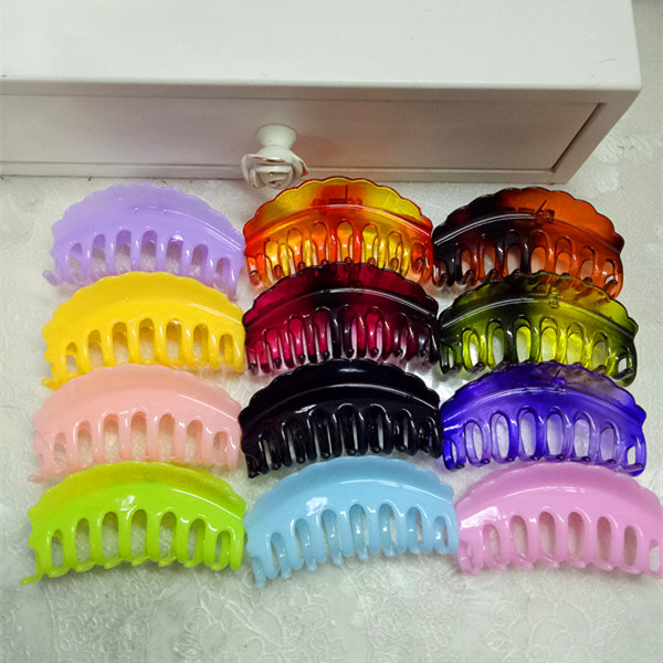 Bath Big Hair Claws Drop-Resistant Plastic Updo Practical Barrettes Simple Ponytail Clip Headdress Face Washing Plastic Clip