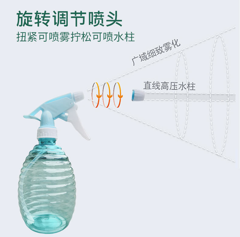 Spot Supply 500ml Sprinkling Can Pet Ring Plastic Sprayer Watering Flowers Watering Pot Hand Pressure Sprinkling Can