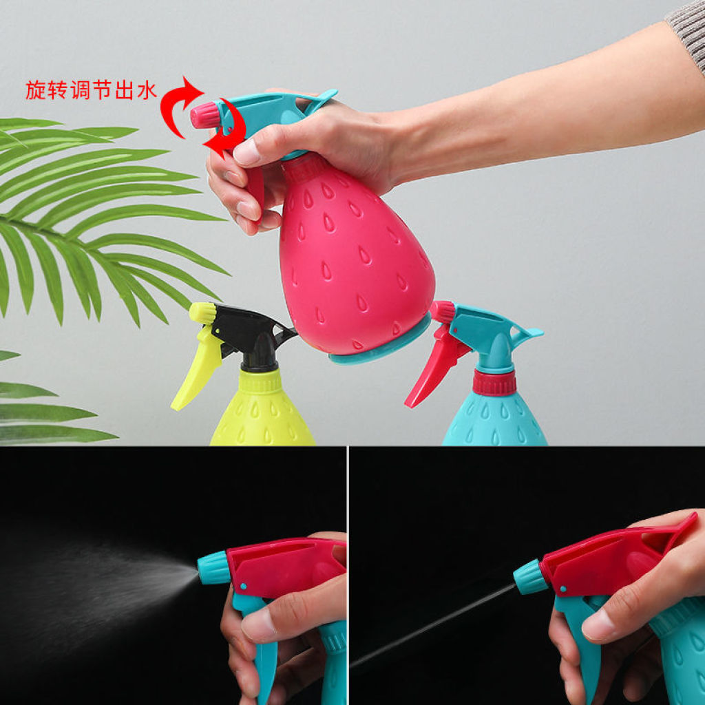 Strawberry Watering Flower Small Spray Bottle Sprayer Bonsai Succulent Watering Can Plastic Candy Color Shower Flower Spray Bottle