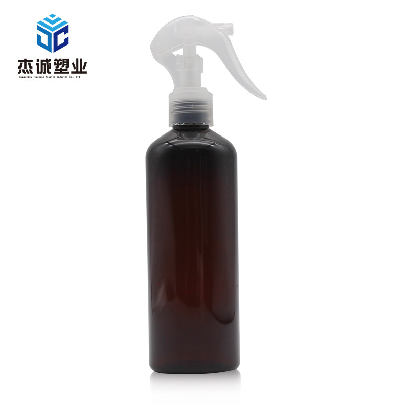 Spot Brown Transparent Plastic Mite Removal Spray Bottle 300ml Plastic PET Bottle Disinfection Plastic sprayer