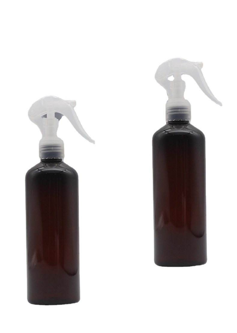 Spot Brown Transparent Plastic Mite Removal Spray Bottle 300ml Plastic PET Bottle Disinfection Plastic sprayer