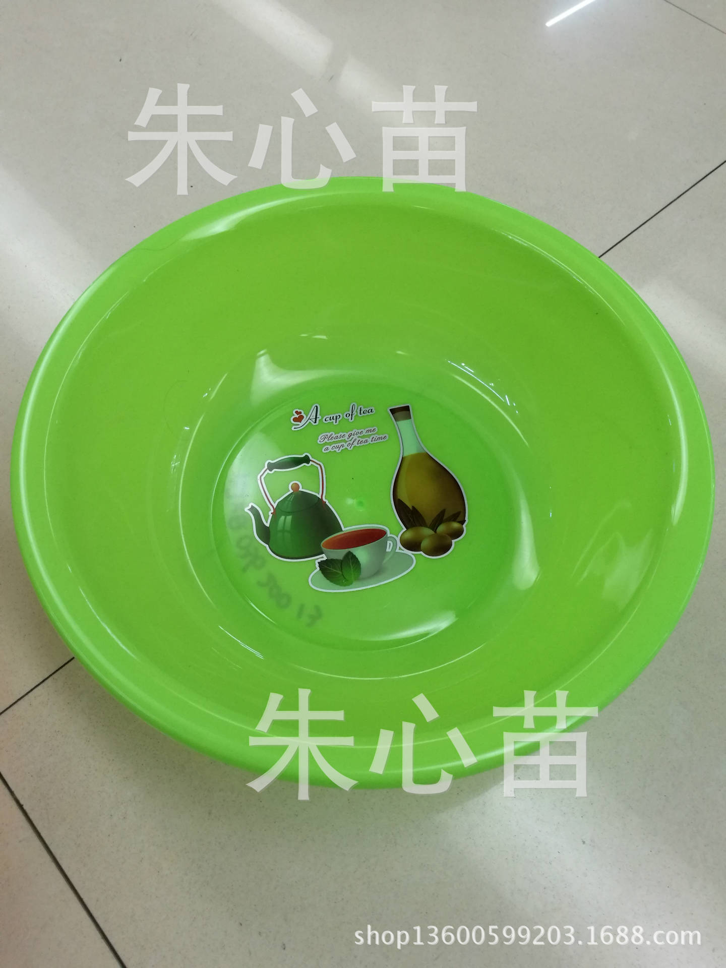 Wholesale household basin printing solid color round basin wash face plastic basin students must wash basin daily