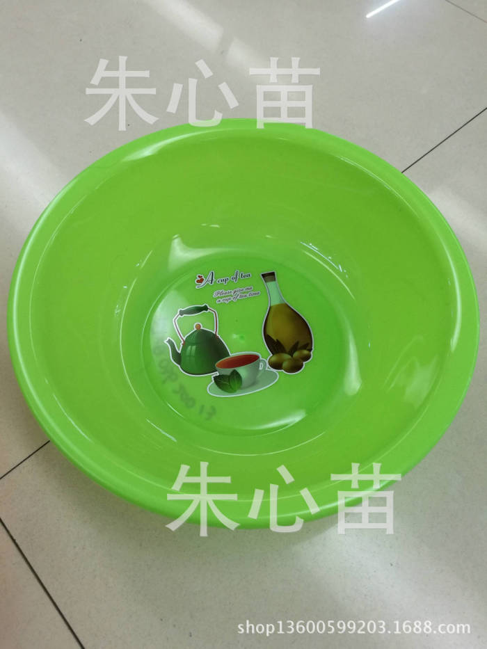 Wholesale household basin printing solid color round basin wash face plastic basin students must wash basin daily Wholesale household basin printing solid color round basin wash face plastic basin students must wash basin daily
