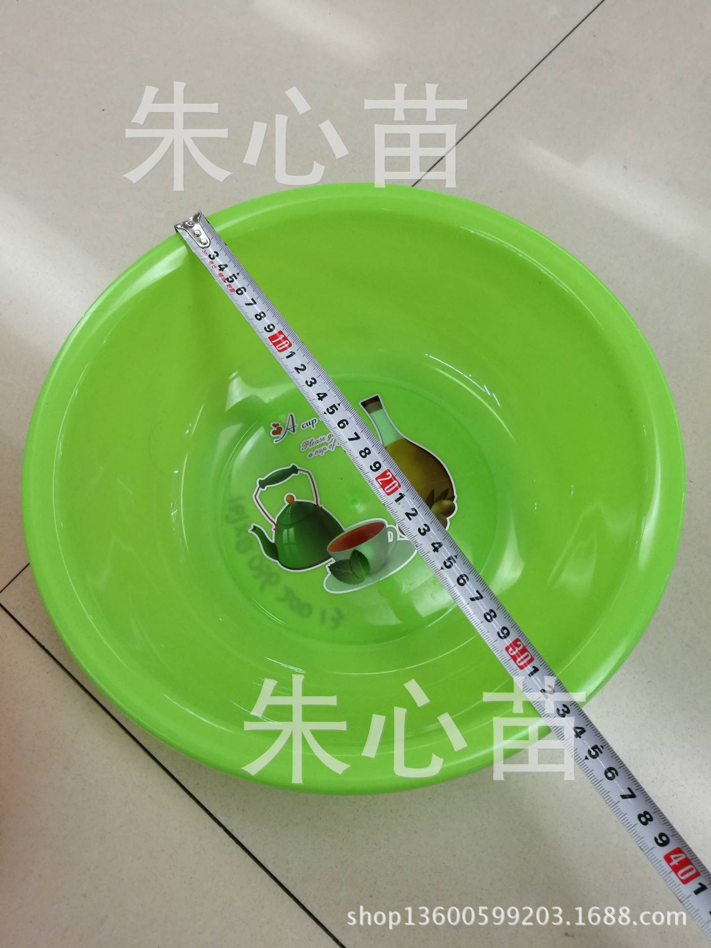 Wholesale household basin printing solid color round basin wash face plastic basin students must wash basin daily