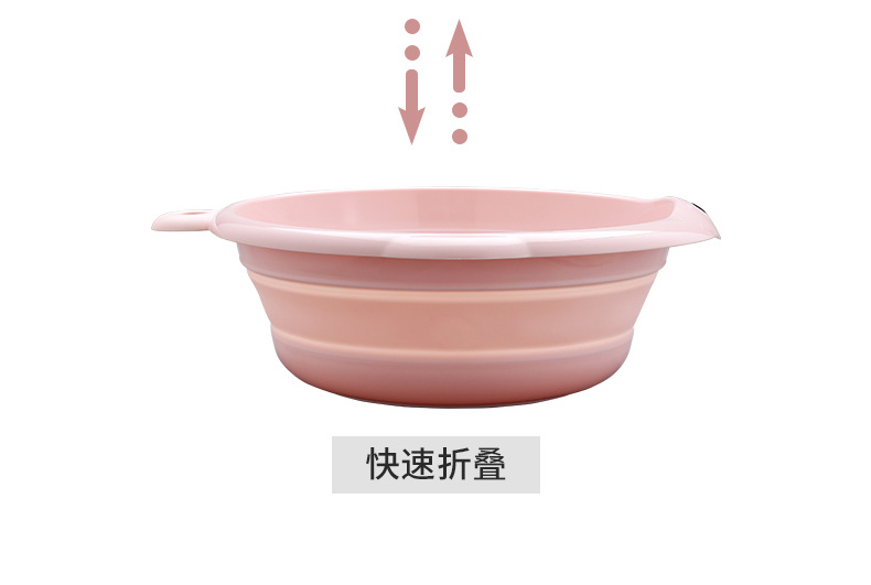 Wholesale Children's Folding Basin Plastic Basin Hanging Baby Washbasin Daily Necessities