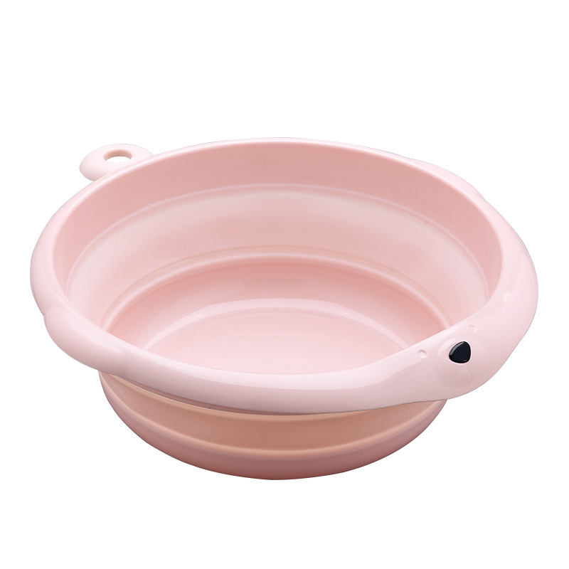 Wholesale Children's Folding Basin Plastic Basin Hanging Baby Washbasin Daily Necessities