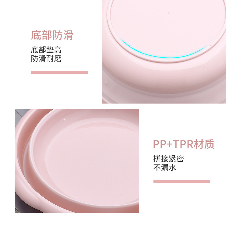 Wholesale Children's Folding Basin Plastic Basin Hanging Baby Washbasin Daily Necessities