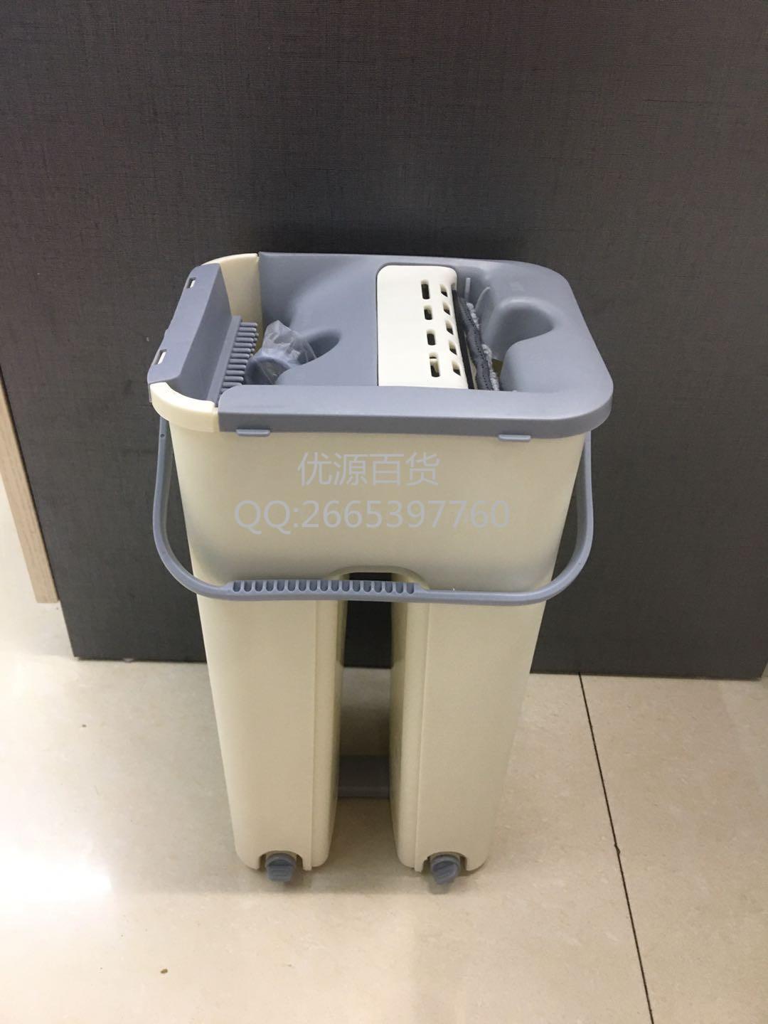  Hand Free Wash Magic Flat Mop Self-washed Magic Flat Mop mop with bucket  room twist dehydration cleaning bucket set 