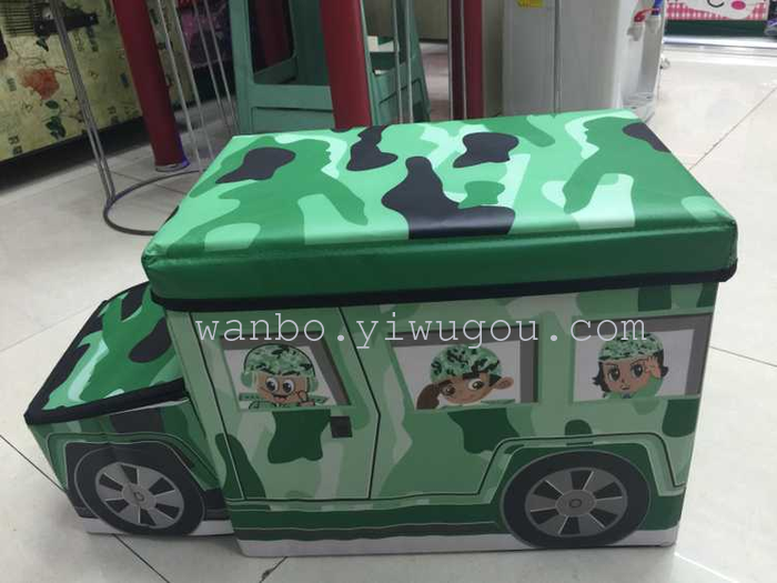 Large stool waterproof car Siamese storage stool children toy storage box folding stool sitting shoes Large stool waterproof car Siamese storage stool children toy storage box folding stool sitting shoes