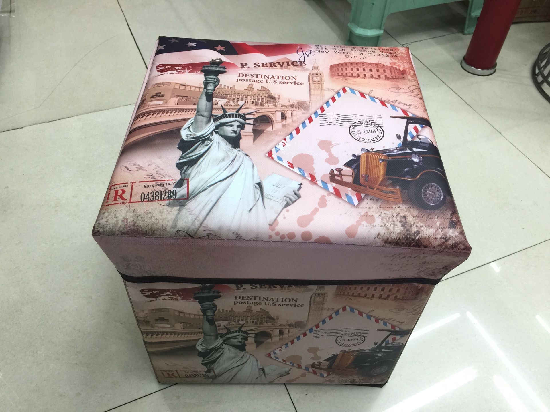 Huambo Home Furnishing folding stool and the wind box storage box for shoes stool