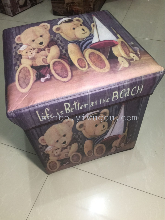 Huambo Home Furnishing folding stool and the wind box storage box for shoes stool