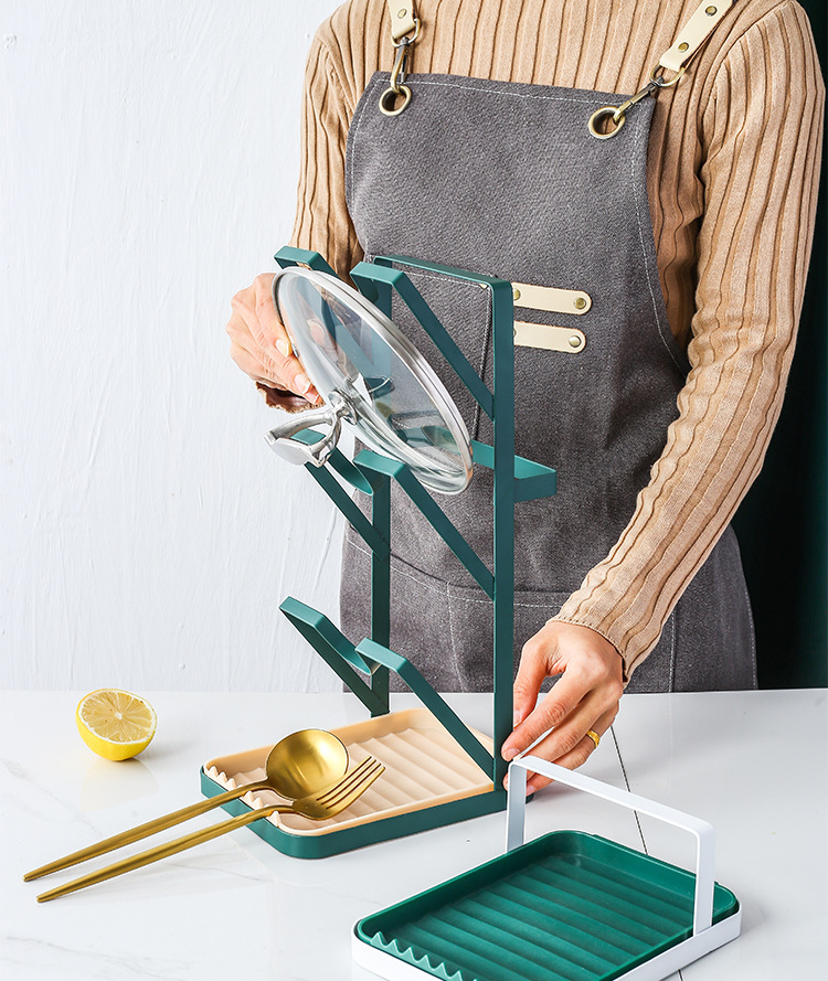 Creative Iron Kitchen Lid Rack Table Multi-Layer Storage Rack Household Daily Storage Organizer Factory Wholesale