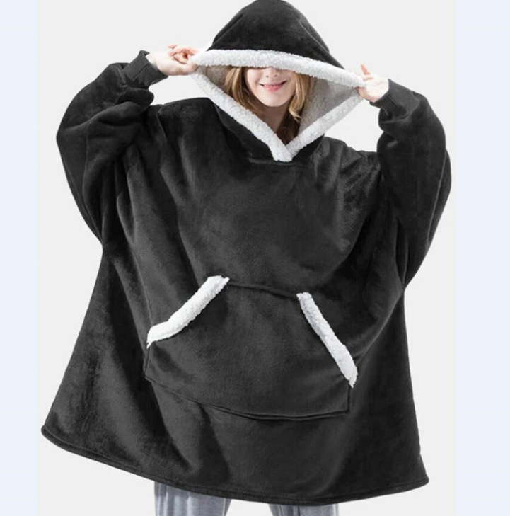 Amazon Huggle Hoodie Pullover Pajamas TV Blanket Outdoor Cold-Proof Warm Nightgown Couples Sweater Amazon Huggle Hoodie Pullover Pajamas TV Blanket Outdoor Cold-Proof Warm Nightgown Couples Sweater