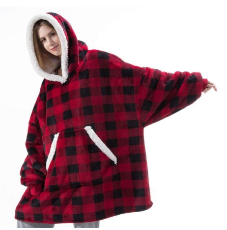 Amazon Huggle Hoodie Pullover Pajamas TV Blanket Outdoor Cold-Proof Warm Nightgown Couples Sweater Amazon Huggle Hoodie Pullover Pajamas TV Blanket Outdoor Cold-Proof Warm Nightgown Couples Sweater