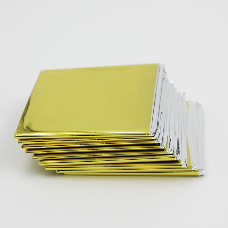 Outdoor Sun Protection Emergency Blanket Emergency Blanket Life Blanket Insulation Blanket Golden Reflective 210 * 130cm
