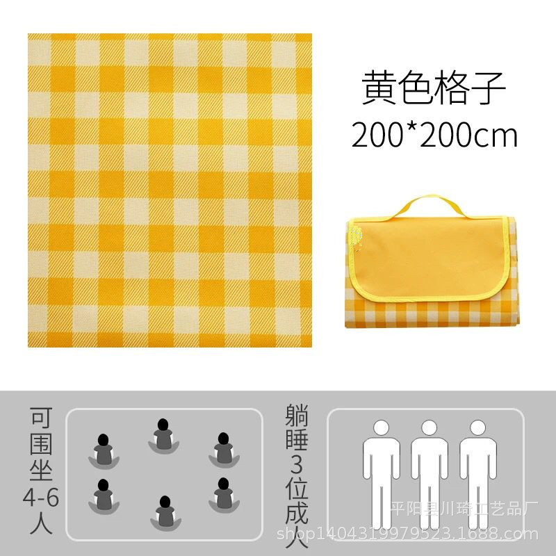 Spot 600D Oxford Cloth Outdoor Picnic Blanket Waterproof Picnic Blanket Moisture Proof Pad Spring Outing Beach Mat Whole