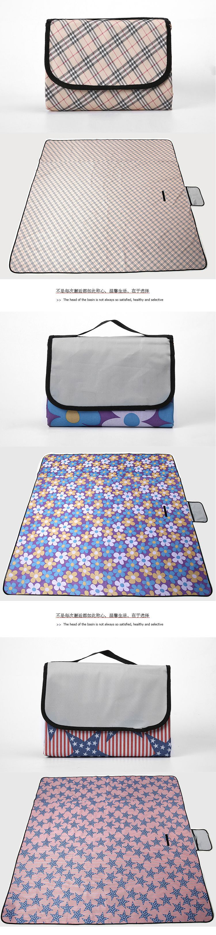 Spot 600D Oxford Cloth Outdoor Picnic Blanket Waterproof Picnic Blanket Moisture Proof Pad Spring Outing Beach Mat Whole