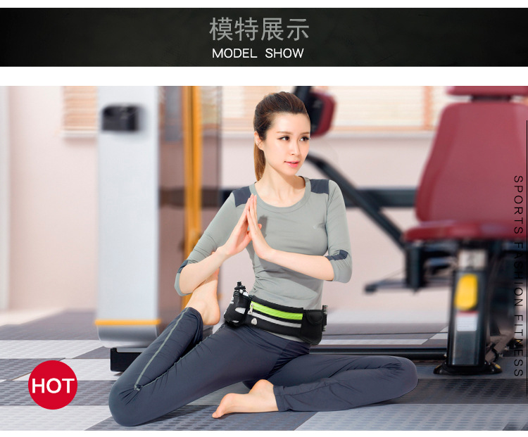 Factory Direct Supply Spring New Running Belt Bag Marathon Yoga Belt Bag Fashion Sports Waist Bag Bottle Waist Pack