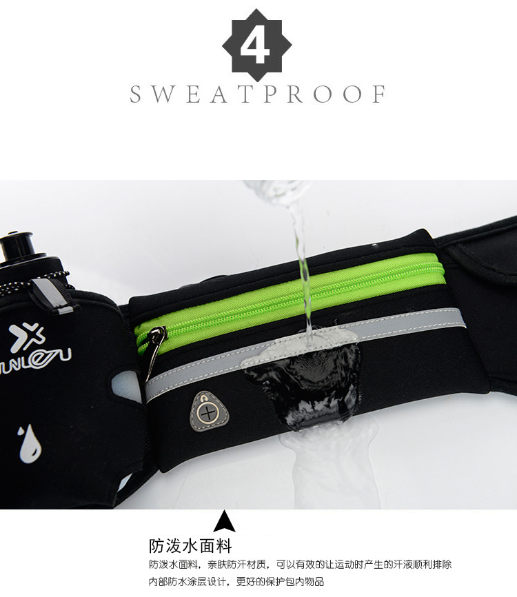 Factory Direct Supply Spring New Running Belt Bag Marathon Yoga Belt Bag Fashion Sports Waist Bag Bottle Waist Pack