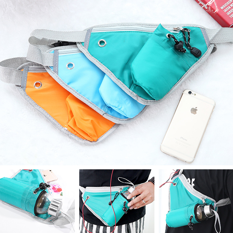 Korean Style All-Match Outdoor Travel Sports Portable Waist Bag Close-Fitting Storage Waist Bag Single-Shoulder Bag