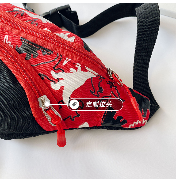 Factory Wholesale Kindergarten Baby New Cartoon Cute Dinosaur Waist Bag Boys and Girls Children Bag Crossbody Small Bag