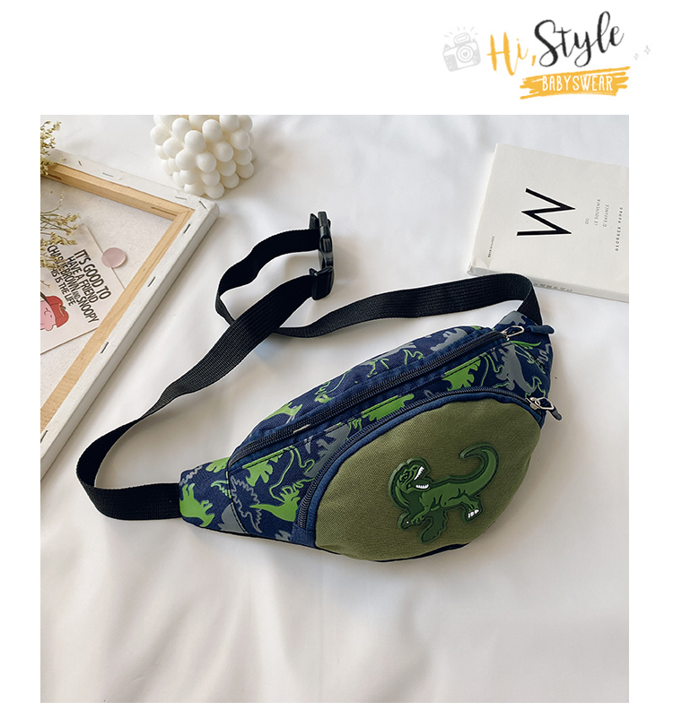 Factory Wholesale Kindergarten Baby New Cartoon Cute Dinosaur Waist Bag Boys and Girls Children Bag Crossbody Small Bag