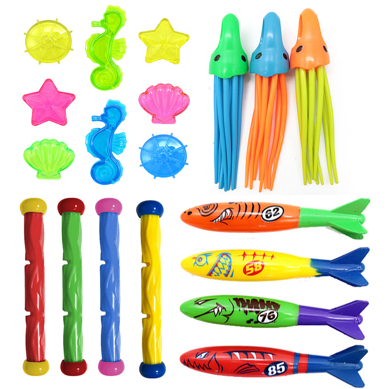 Diving Toys Children's Swimming Pool Treasure Hunting Diving Torpedo Water Ring Diamond Water Playing Set Toys Diving Toys Children's Swimming Pool Treasure Hunting Diving Torpedo Water Ring Diamond Water Playing Set Toys