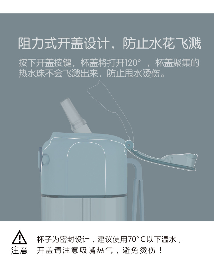 new tai Chuang Genchi sports cup was 550ML adult students and children outdoor water cup with straw space cup plastic