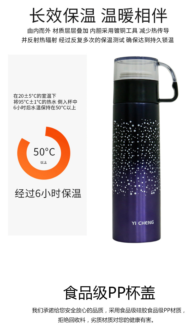The new 2020 Star Cup a large straight bodied portable is suing sports Cup with a lid is a stainless steel vacuum Cup