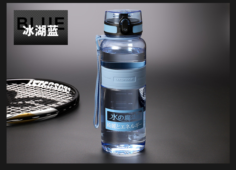LargeCapacity Cup Plastic 1000Ml Portable DropResistant Male and Female Students Fitness Kettle Outdoor Sports Cup