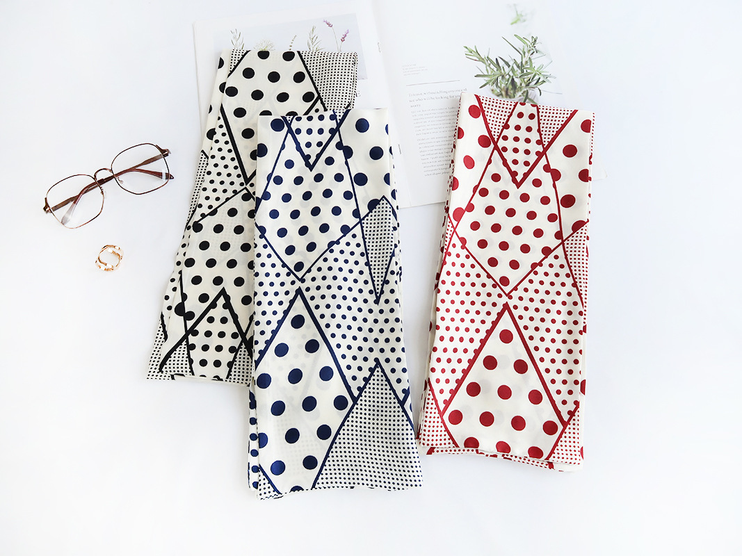 Inspired Long Scarf Female Spring and Autumn Ribbon Arm Bag Artificial Silk Small Neckerchief Narrow Scarf Whole