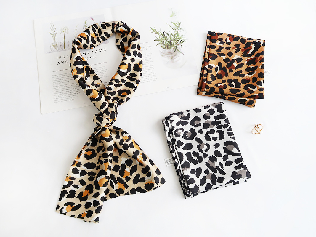 Inspired Long Scarf Female Spring and Autumn Ribbon Arm Bag Artificial Silk Small Neckerchief Narrow Scarf Whole