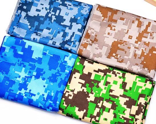 Factory direct selling spot supply cold towel double-color bird-eye cloth