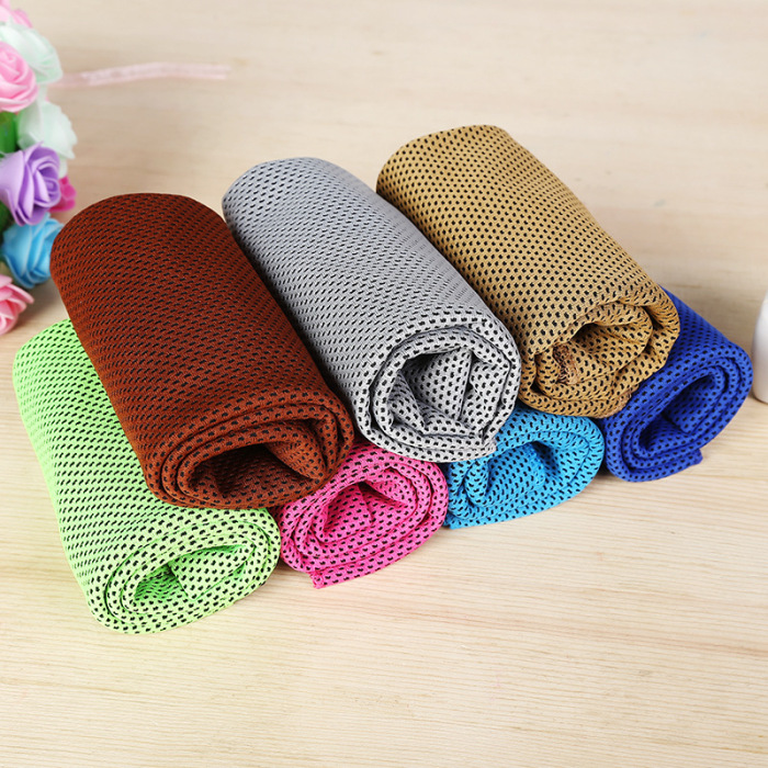 Factory direct selling spot supply cold towel double-color bird-eye cloth