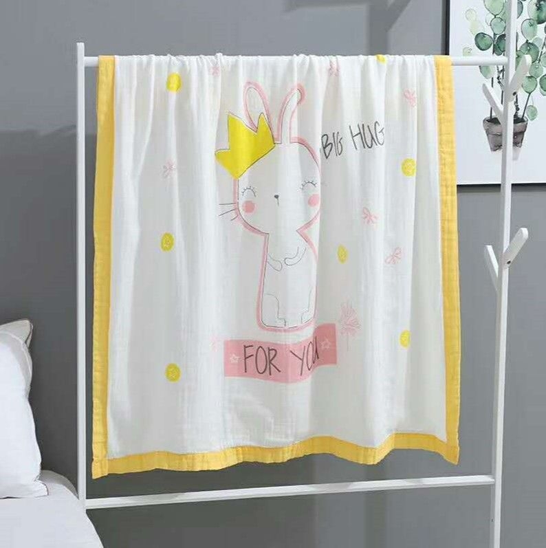4-6 - layer Baby cotton gauze bath towel bamboo fiber ice silk cold newborn children were wrapped by bath towel