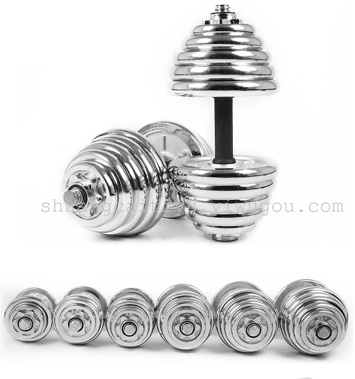 Fly home fitness equipment 10or15or20or30or40 kg dumbbell electroplating
