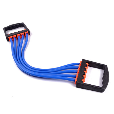 TPE Five-Tube Chest Expander Multifunctional Chest Expander Detachable Men's Pulling Rope Fitness Equipment