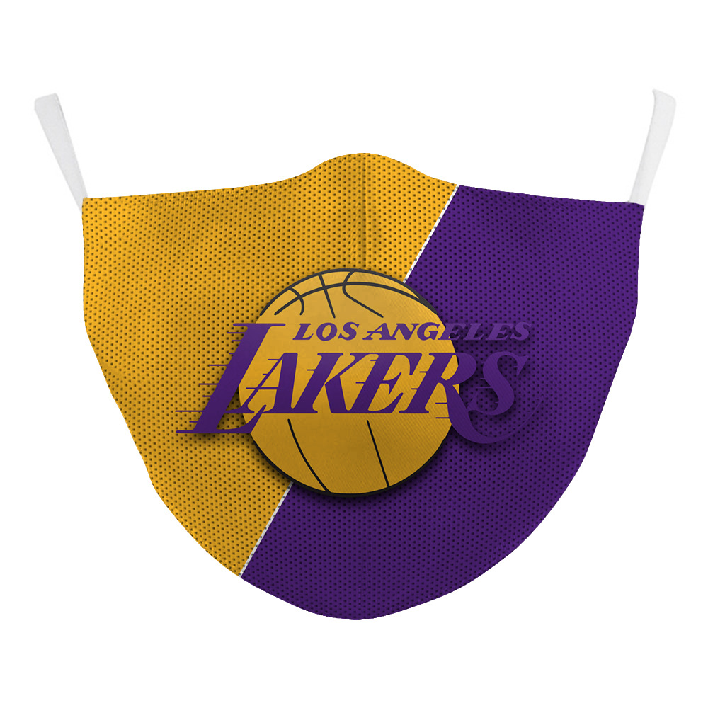 Hot Sale NFL Rugby/Basketball Team Lakers Hot Fire Yong Nuggets Digital Printing Protective Mask Customization