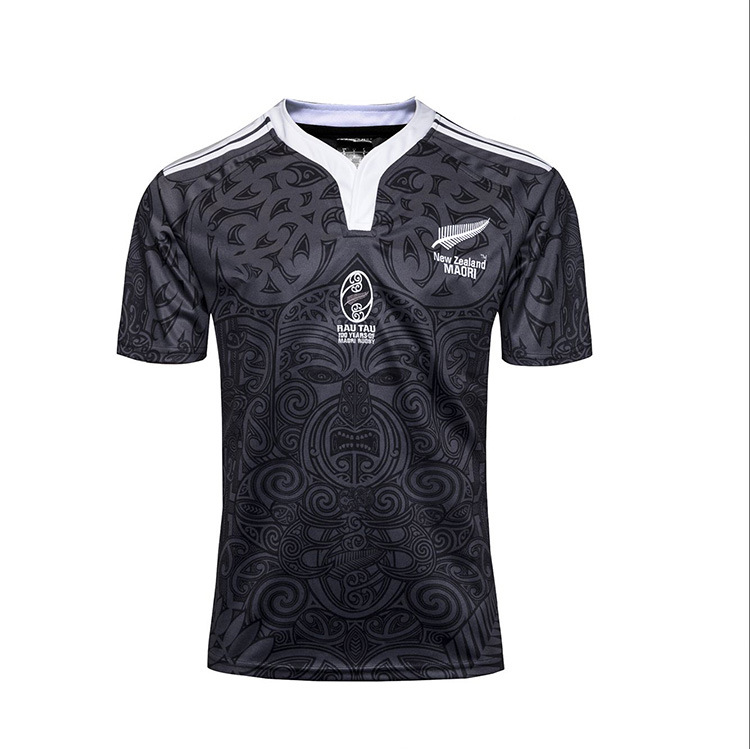 Wholesale 2018-19 New Zealand Maori Home Rugby Wear Training Wear T-shirt Vest Olive Jersey Wholesale 2018-19 New Zealand Maori Home Rugby Wear Training Wear T-shirt Vest Olive Jersey