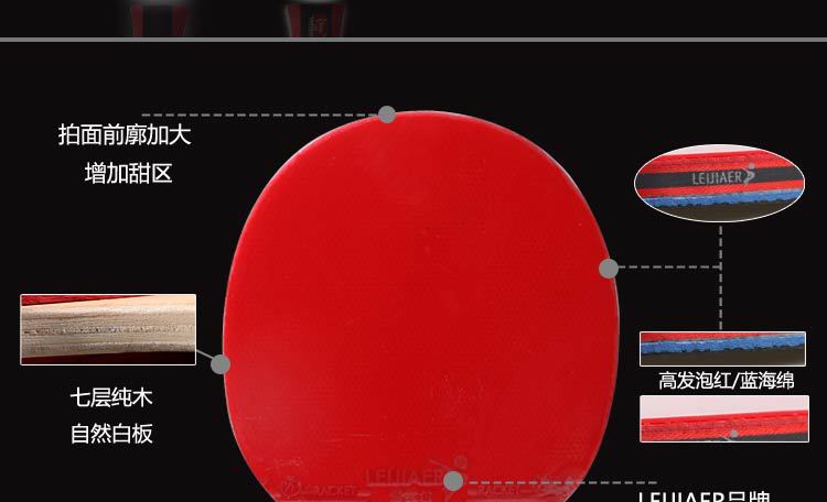Regal,leijiaer,1219, table tennis racket, double-sided reverse glue, backhand