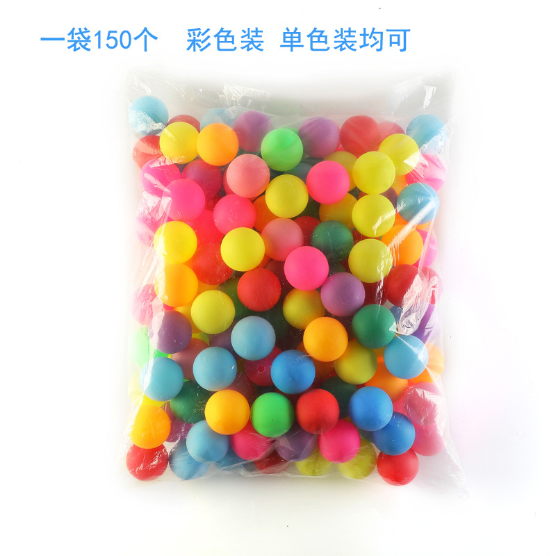 Colored Frosted Table Tennis Pp Material Lottery Lottery Entertainment Ball Wholesale One Piece Dropshipping