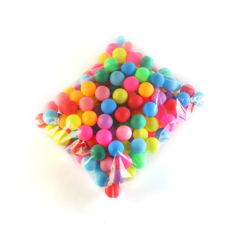 Colored Frosted Table Tennis Pp Material Lottery Lottery Entertainment Ball Wholesale One Piece Dropshipping