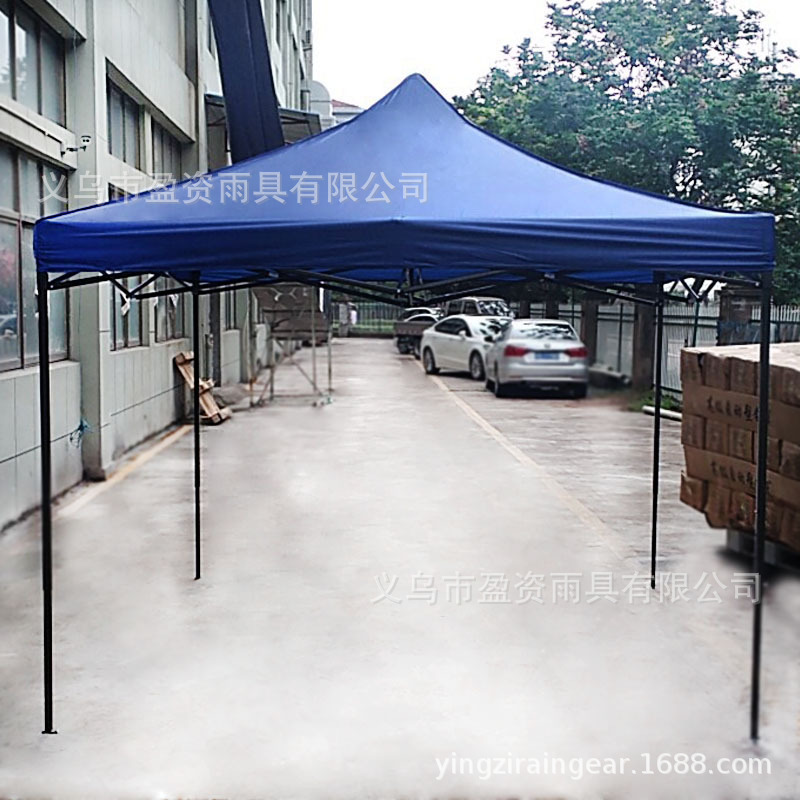 3*3 M Outdoor Tent Hood Car Parking Shed Stall Sunshade Folding Canopy Retractable Four-Corner Rainproof